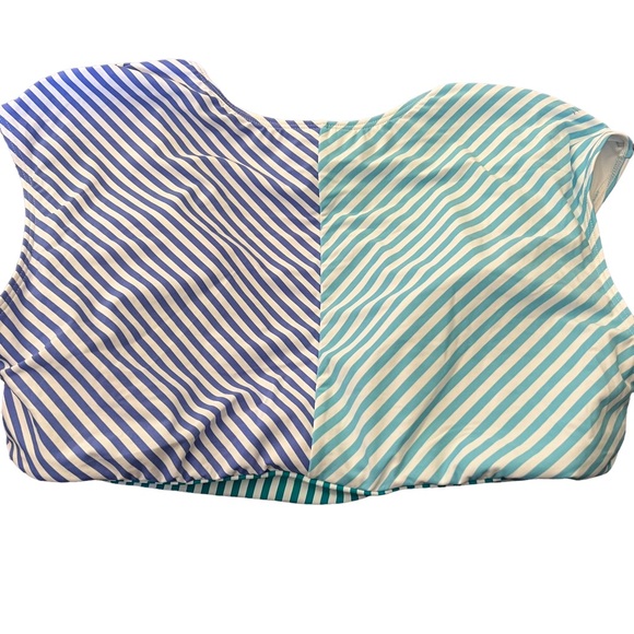 New Bleu Rod Beattie Striped Swim Top - Picture 2 of 4